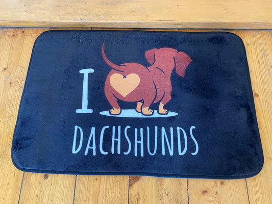 Fußmatte I Love Dachshund