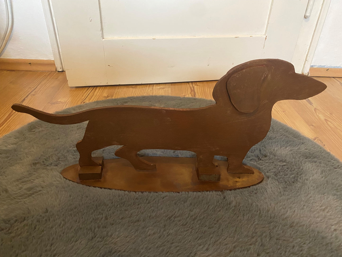 Dackel Echtrost Handarbeit