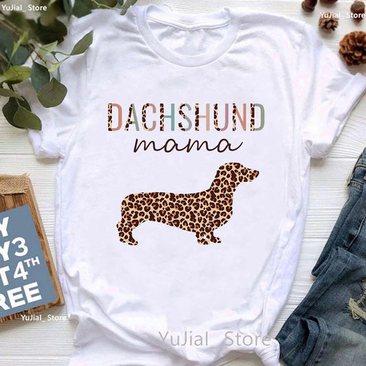 T-Shirt für Damen mit wunderschönen Dackel- und Hundemotiven