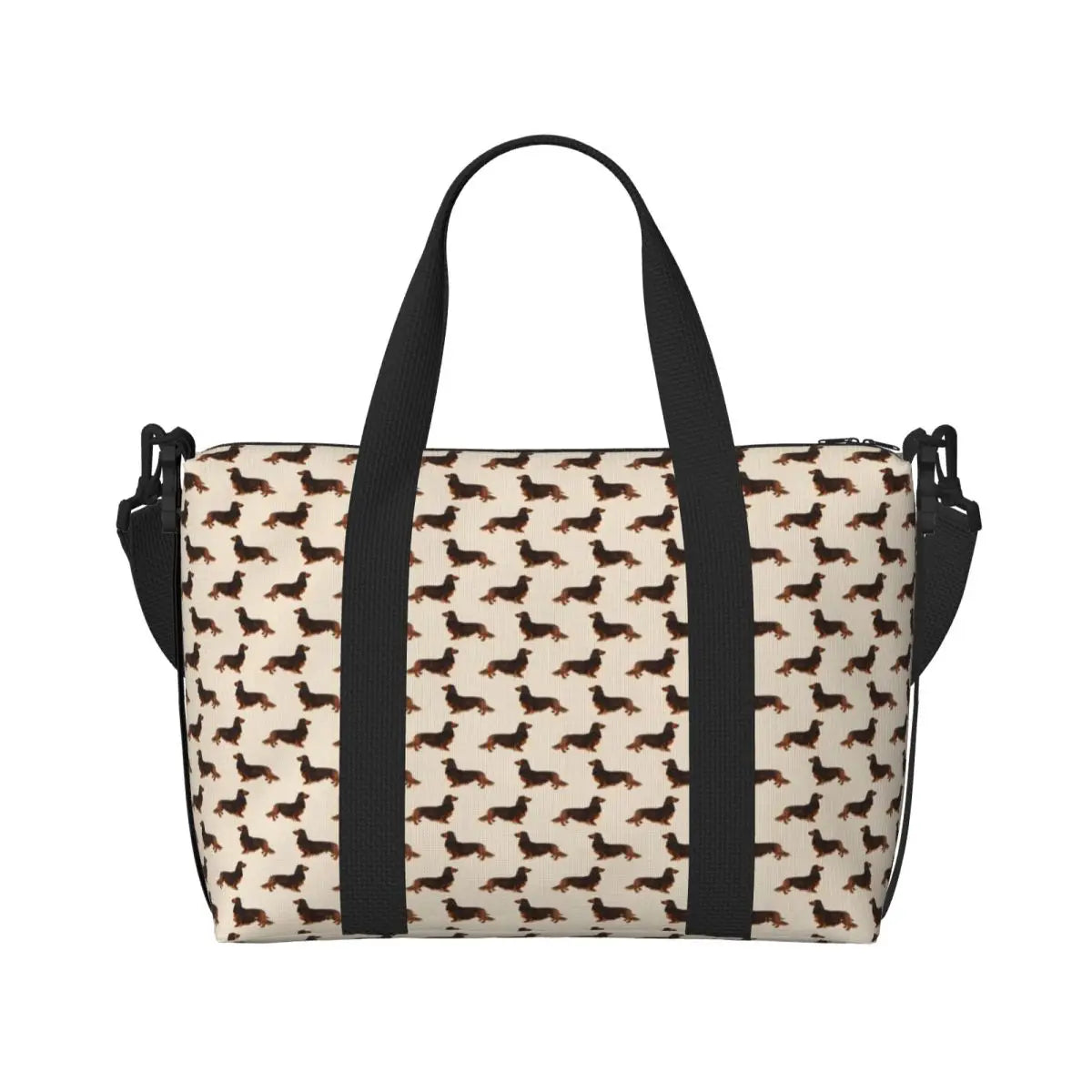 Tasche mit Dackelmotiven für Strand Gym Reise Shopping