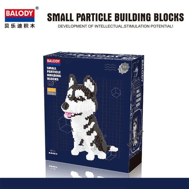 Dackel Hund Katze Micro Klemmbaustein