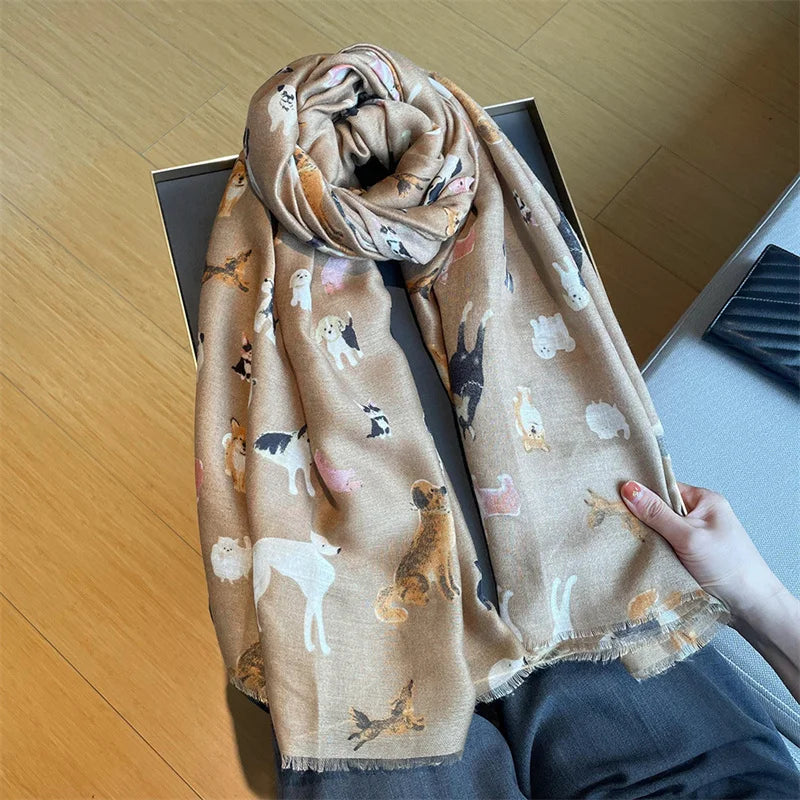 Schal aus Viscose Baumwolle mit verschiedenen Motiven 180x90cm