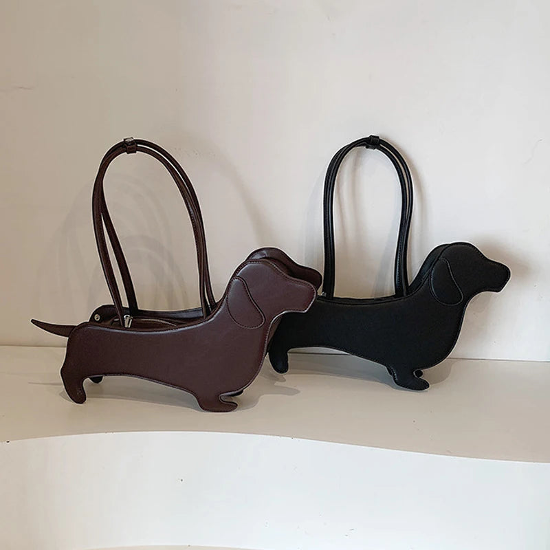 Handtasche Dackel aus PU-Leder