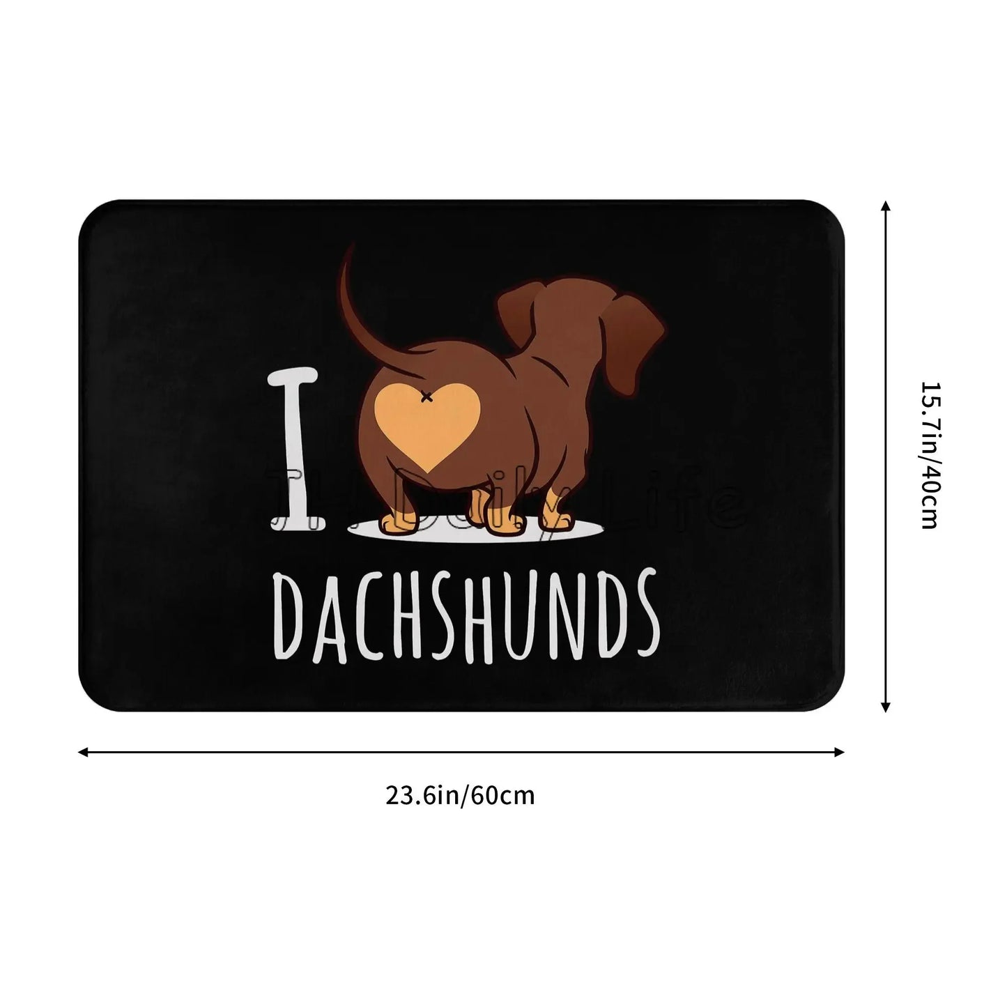 Fußmatte I Love Dachshund