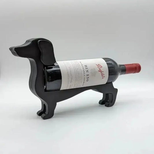 Dekorativer Flaschenhalter Weinhalter in Dackelform