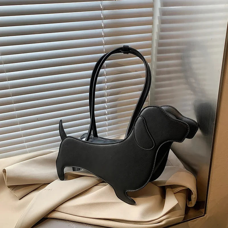 Handtasche Dackel aus PU-Leder