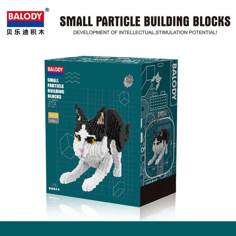 Dackel Hund Katze Micro Klemmbaustein