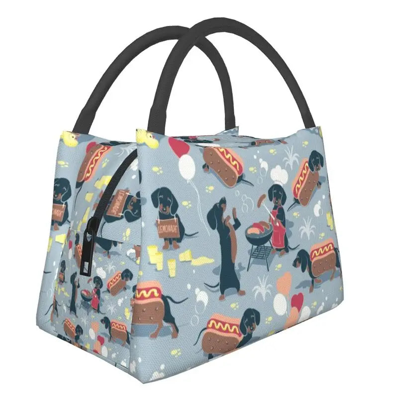 Thermotasche mit coolen Dackelmotiven