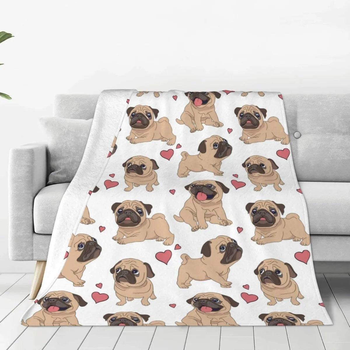 Fleece Decke mit Dackelmotiv in verschiedenen Designs