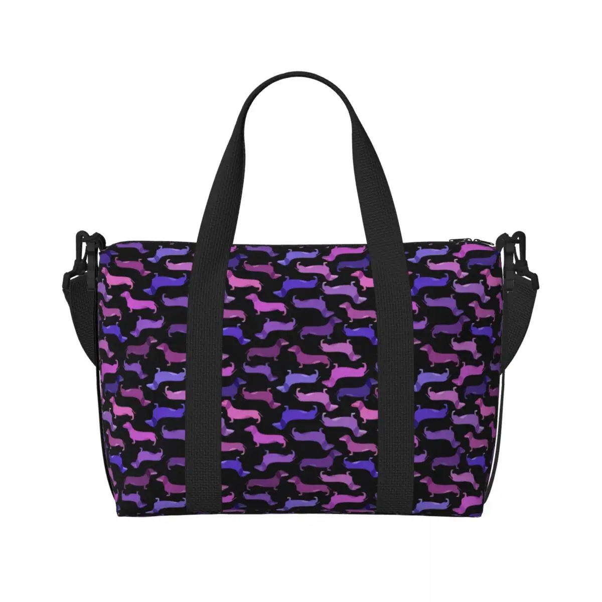 Tasche mit Dackelmotiven für Strand Gym Reise Shopping