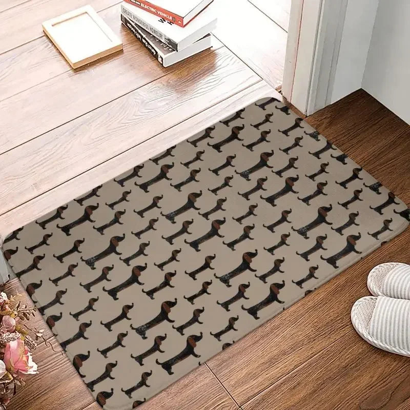 Fußmatte Badmatte mit Dackelmotiv Fußabstreifer 24 verschiedene Motive