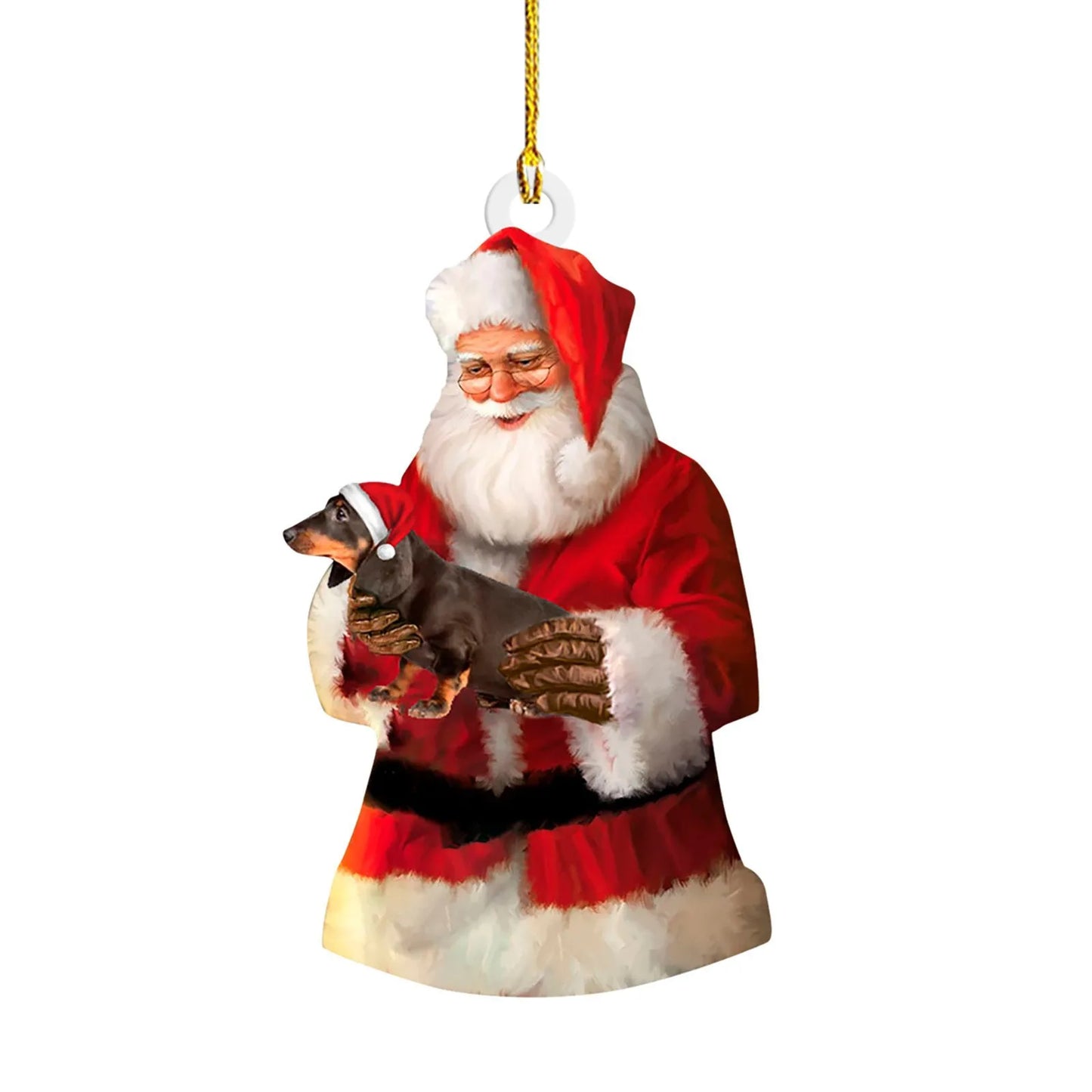 Dackel als Anhänger für den Weihnachtsbaum oder als Deko
