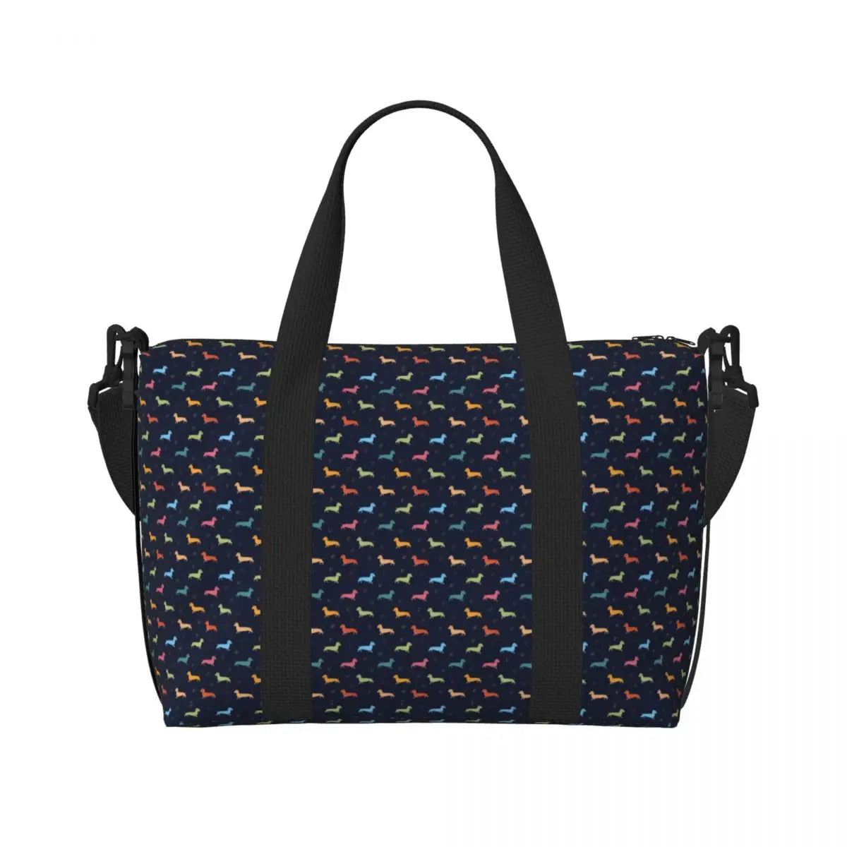 Tasche mit Dackelmotiven für Strand Gym Reise Shopping