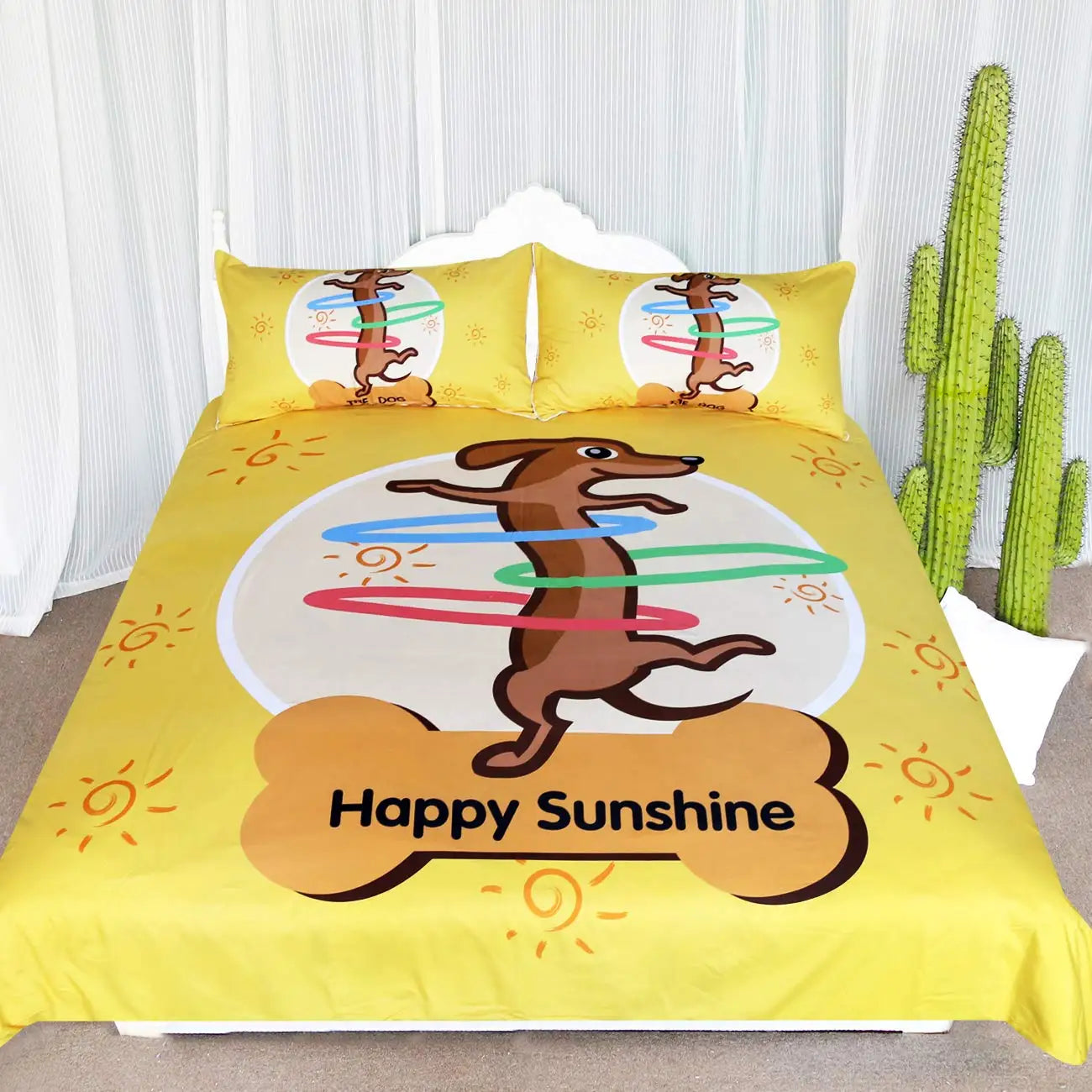 Bettwäsche mit verschiedenen Dackel- und Tiermotiven in den Größen 2 x 2 m und 1,35 x 2 m