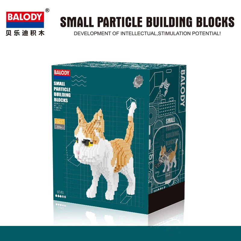 Dackel Hund Katze Micro Klemmbaustein