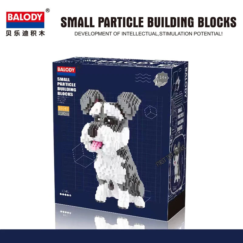 Dackel Hund Katze Micro Klemmbaustein