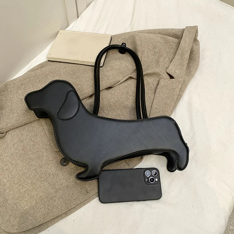 Handtasche Dackel aus PU-Leder