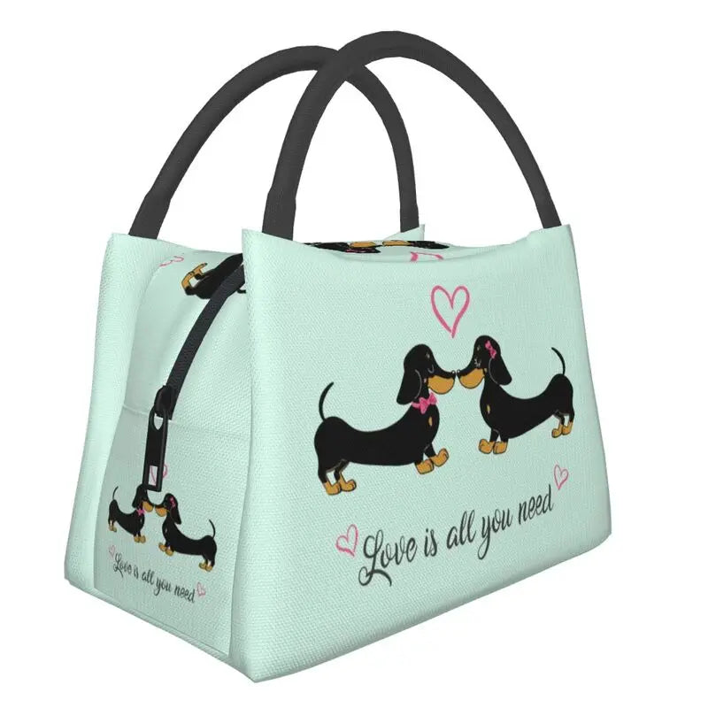 Thermotasche mit coolen Dackelmotiven