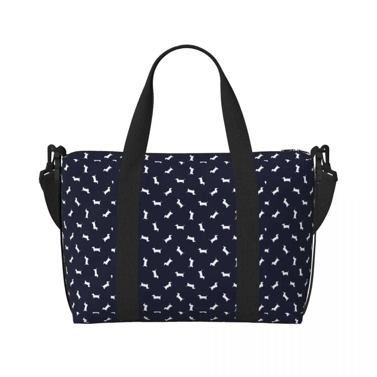 Tasche mit Dackelmotiven für Strand Gym Reise Shopping