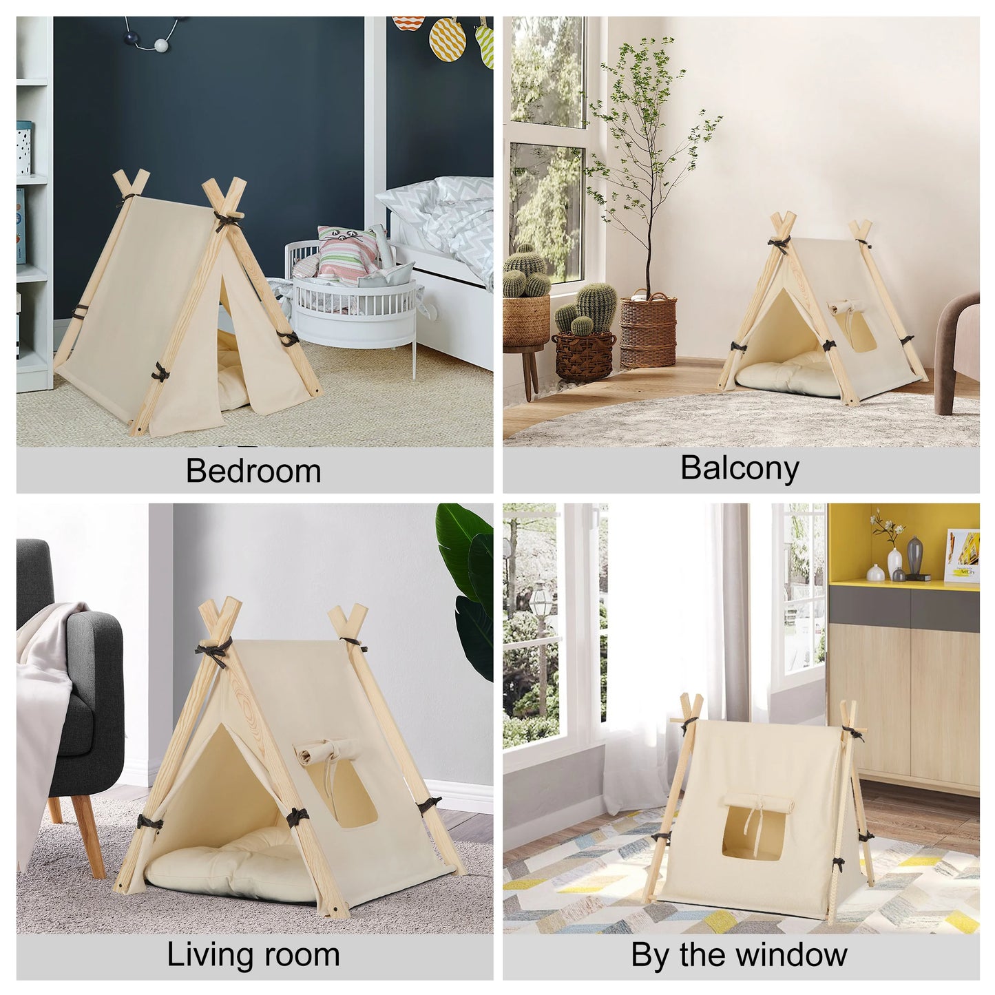 Tipi Zelt für kleine Hunde in zwei Größen