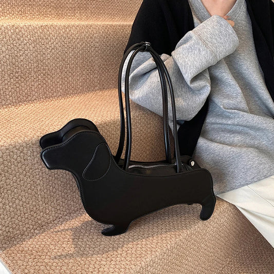 Handtasche Dackel aus PU-Leder
