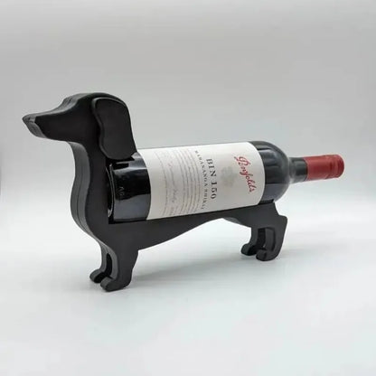 Dekorativer Flaschenhalter Weinhalter in Dackelform