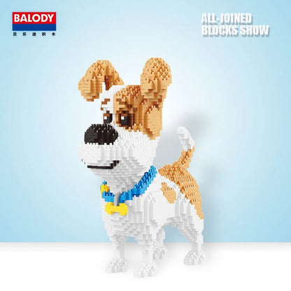 Dackel Hund Katze Micro Klemmbaustein