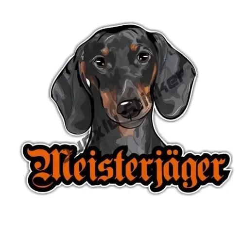 Sticker Aufkleber schwarzer Dackel