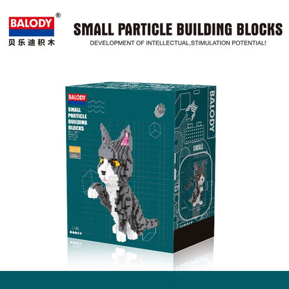 Dackel Hund Katze Micro Klemmbaustein